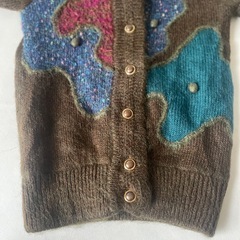 ANJOU ROZE アンジュロゼ ウール混 カーディガン LLサイズ 中古品  の画像