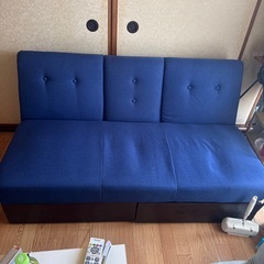 ソファーベット(ブルー)の画像