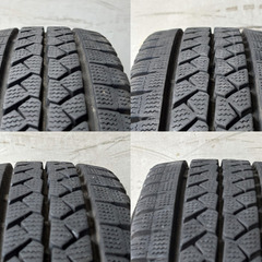 ① ブリヂストン ブリザック VL1 スタッドレスタイヤ 165R13 LT 6PR 4本セット プロボックス等にの画像