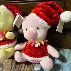 プーさんとピグレット　サンタverの画像