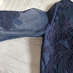 ネイビー　パーティー　ドレスの画像