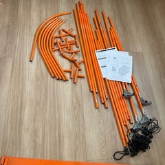 バイクガレージ【外寸:奥行き202、幅105、高さ176cm】 DCC610-GYの画像