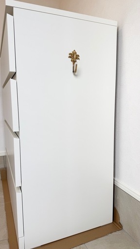 IKEA イケア　マルム　ホワイトチェスト 4段