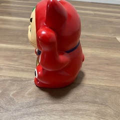 【美品】広島東洋カープ 招き猫 貯金箱（カープ坊や）★高さ約19cm／価格交渉OK／ノークレームノーリターンの画像