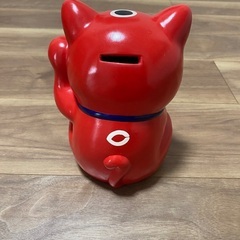 【美品】広島東洋カープ 招き猫 貯金箱（カープ坊や）★高さ約19cm／価格交渉OK／ノークレームノーリターンの画像