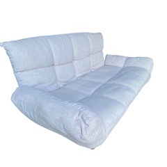 【ジ1108-09】糸のほつれがある為お安くいたします‼️2人掛けソファ 6段階リクライニング調整機能付きの画像