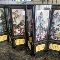 ミニ屏風インテリア（美術絵画風）の画像