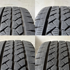 ② ブリヂストン ブリザック VL1 スタッドレスタイヤ 165R13 LT 6PR 4本セット プロボックス等にの画像