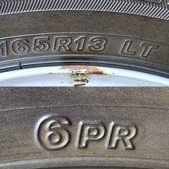 ② ブリヂストン ブリザック VL1 スタッドレスタイヤ 165R13 LT 6PR 4本セット プロボックス等にの画像