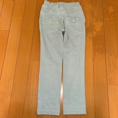 訳ありKPリボン付きライトブルー長ズボン120の画像