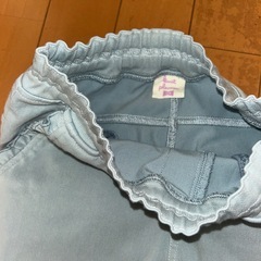 訳ありKPリボン付きライトブルー長ズボン120の画像