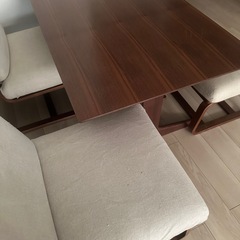 引取り限定 無印良品 テーブル＆チェア の画像