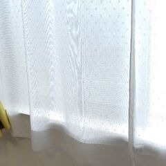 カーテン 4枚セット 幅86×丈125cm 両開き  2級遮光ドレープカーテン&採光レースカーテンセット 花柄 北欧風 黄色 イエロー カレン 形状記憶加工 ウェーブロンプラス 遮像 水玉の画像