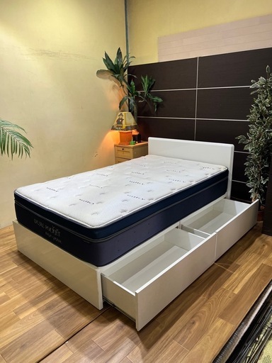 セミダブルベッドフレーム及マットれレス