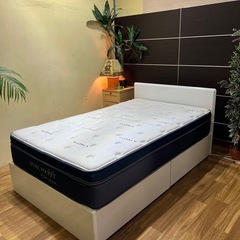 セミダブルベッドフレーム及マットれレスの画像