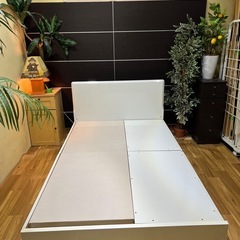 セミダブルベッドフレーム及マットれレスの画像