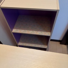 【急募】カラーボックス2点セットあげます！の画像