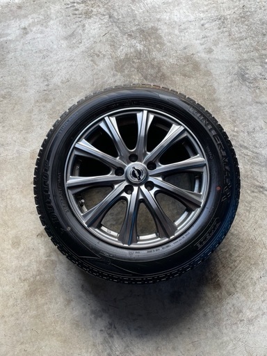 スタッドレスタイヤ4本　ダンロップ　ウインターマックス　アルミホイール付