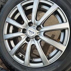 アクア　カローラ　フィットなど！175/65R15  ヨコハマ　アイスガード　スタッドレス　アルミホイール　４本セット　の画像