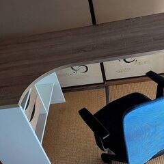 パソコンデスクと椅子のセット 学習机 デスクワークの画像