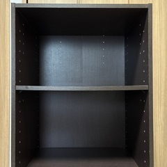 カラーボックス　ブラウンの画像