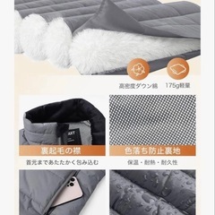 新品❤️ 発熱ベスト 25箇所発熱 USB/DCモード 2025年新設計　グレー色3XLの画像