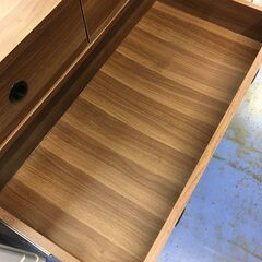 ★リユースのサカイ横浜南店★YM1597  三段チェスト ブラウン W80×D40×H78 クリーニング済みの画像