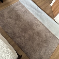 グレージュラグマット(190×190)の画像