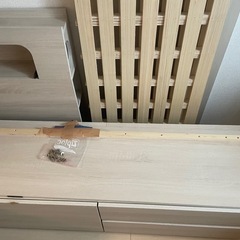 マット付きベッドの画像