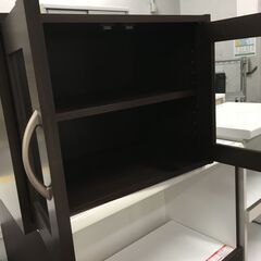 ★リユースのサカイ横浜南店★YM1598  食器棚 ブラウン W60×D39×H45 クリーニング済みの画像
