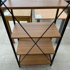 ★リユースのサカイ高崎店★TJ13276  ラック 茶 H126×D32.5×W60 クリーニング済みの画像
