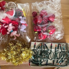 【商談中】クリスマスツリーと装飾品の画像