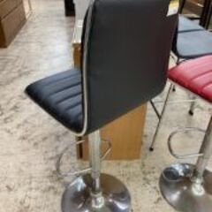 ID:161251　カウンターチェアー（黒）　※シミありの画像