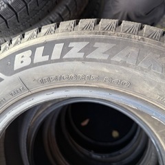 185/60R15 BRIDGESTONE VRX3 2021年 4本 すスタッドレスの画像