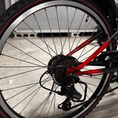 ブリヂストン 子供用自転車 EX MHF1.0　赤黒の画像