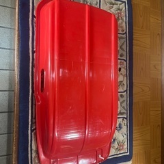 そり(赤)の画像