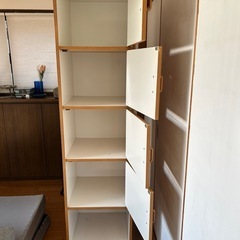 5段　扉付きラック　最下段の扉無しの画像