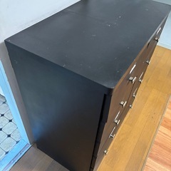 収納タンス　黒 　　の画像