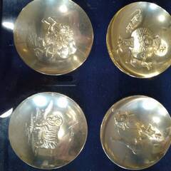 十二支 額縁入り 18GB 金杯の画像