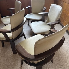 ダイニングチェアー5脚【回転】の画像