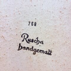 【✨海外ビンテージ陶器・壁掛けアート✨】Ruscha handgemalt（ルーシャ ハンドゲマルト）陶板アート No.768 🎨 現状品✨簡易清掃済み‼️の画像