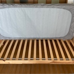 シングル　ベッドフレーム　マットレスの画像