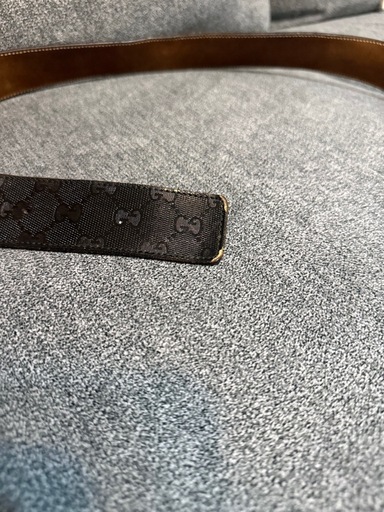 Gucci ブラック GGパターン ベルト