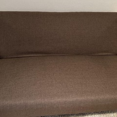 ニトリ　ブラウン　ソファー　ベッド　稼働式の画像