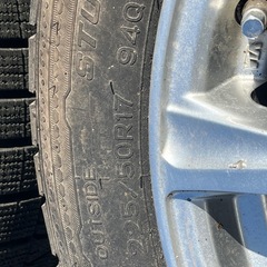 15年製　17インチ ヨコハマ スタッドレスタイヤ付きホイール225/50R17の画像