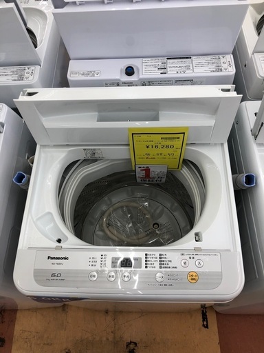 《尼崎市/リサイクルショップドリーム次屋店》★ジモティー割引有★6kg洗濯機　パナソニック　NA-F60B12 2019年製　中古品　クリーニング済み☆尼崎市若王寺☆