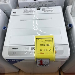 《尼崎市/リサイクルショップドリーム次屋店》★ジモティー割引有★6kg洗濯機　パナソニック　NA-F60B12 2019年製　中古品　クリーニング済み☆尼崎市若王寺☆の画像