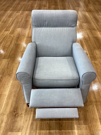 1人用リクライニングソファ（IKEA 製品）町田市再生家具】252281