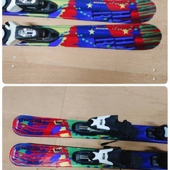 ●29) Hart frozen j rocker 106cm スキー板 /ビンディング KiD X/ポール 80cm 3点セット 中古 ①の画像