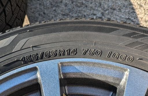 スタッドレスタイヤ　YOKOHAMA ice guard ig60 155/ 65 R14